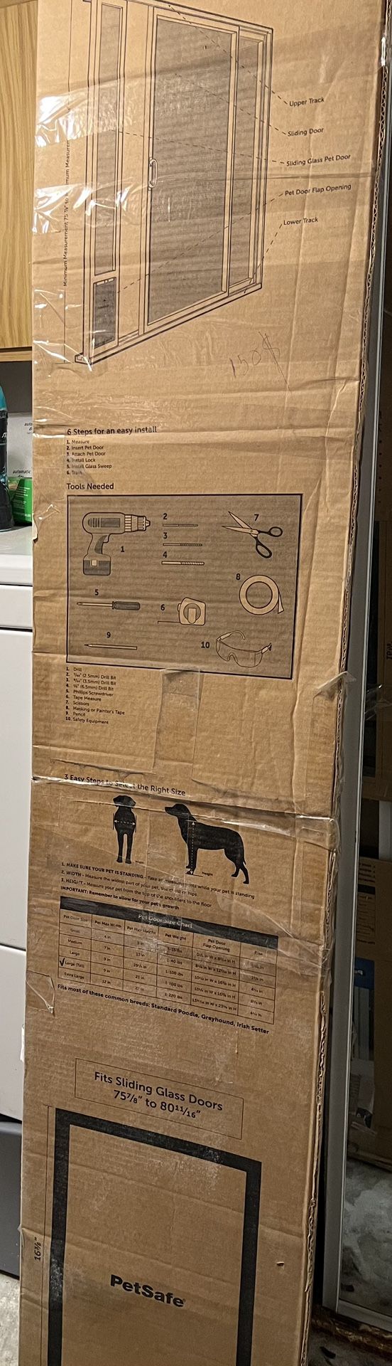 Doggie Door For Sliding Glass Patio Door NEW