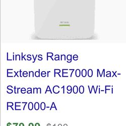 LINKSYS Router Extender RE7000
