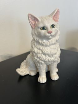 Porcelain White Persian Cat
