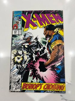 Marvel Uncanny X-Men #283 (1991) Bishop's Crossing. Key. First full bishop. VG+ Spine Wear/Ticks