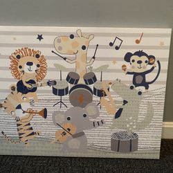 Canvas Picture- Musical Animals
