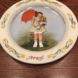 Sarah Stilwell weber calendar collection, “April” collector plate