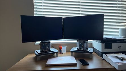 2 Dell monitors