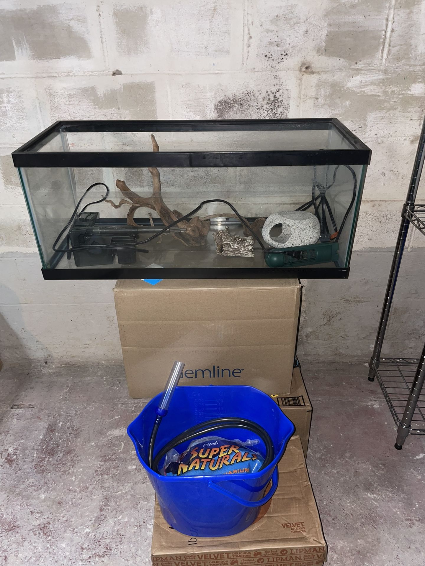 20 Gallon Tank, Filter, Water Heater, Sand Included 