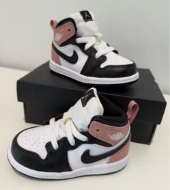 Jordan 1 Mid (TD) Sneaker White/Black/Rust Pink US 6c Mid Top DQ8425-100