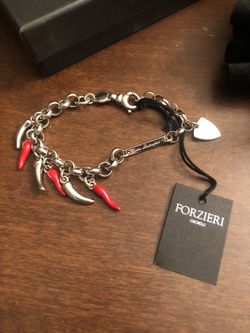Tonino Lamborghini's 925 Sterling Silver Charm Bracelet