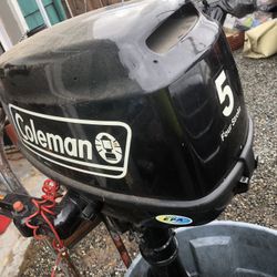 5hp Coleman outboard motor 