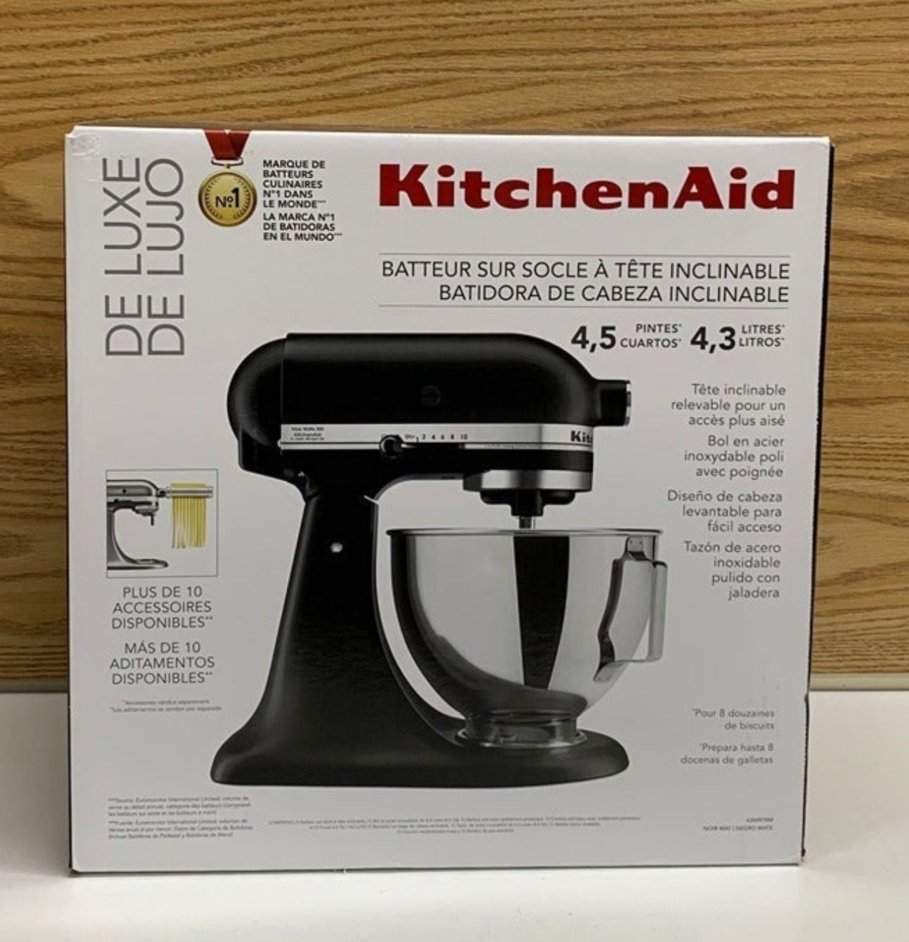 KitchenAid KSM97BM Deluxe  4.5QT Tilt-Head Stand Mixer - Matte Black