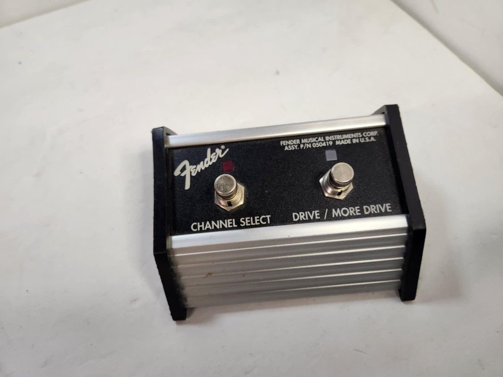 Fender 2 Button Footswitch Channel Select Drive/More Drive Guitar Music Rock