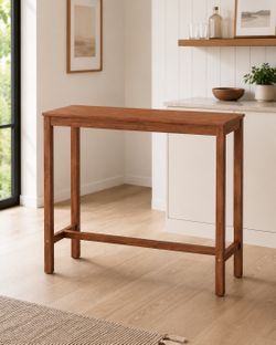 35” Bar Table – Teak Brown – New in Box