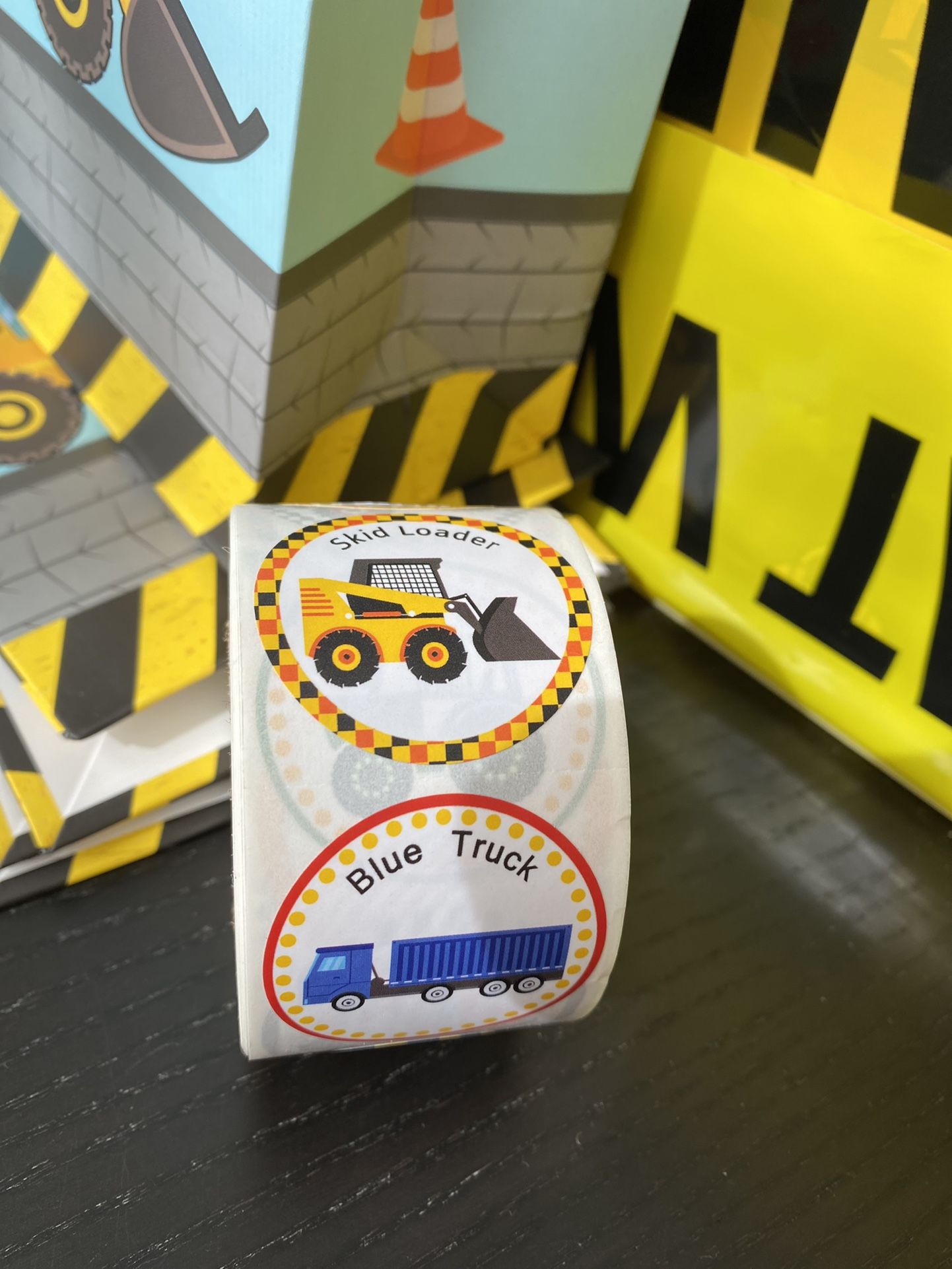 Construction Theme Birthday Party Tape