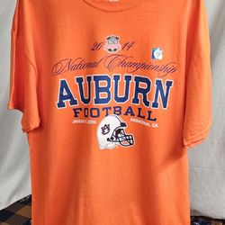 Men's 2014 New Old Stock Auburn National Championship T-Shirt Size XL Orange