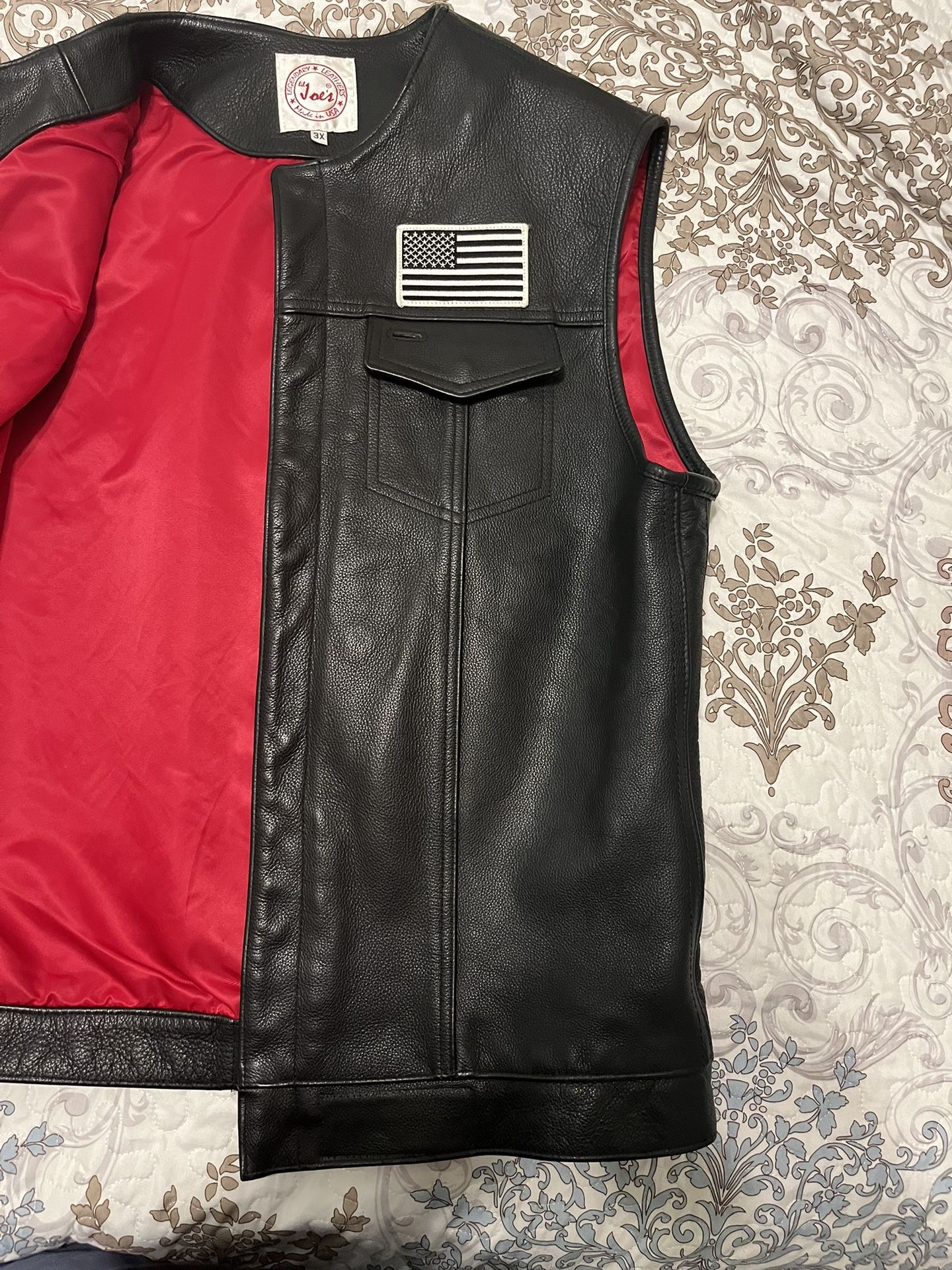 Lil Joes Leather Vest Cut- tall riders 6”4, for Sale in Trabuco