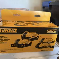 Dewalt 20v 4 Pack Lithium Ion Battery