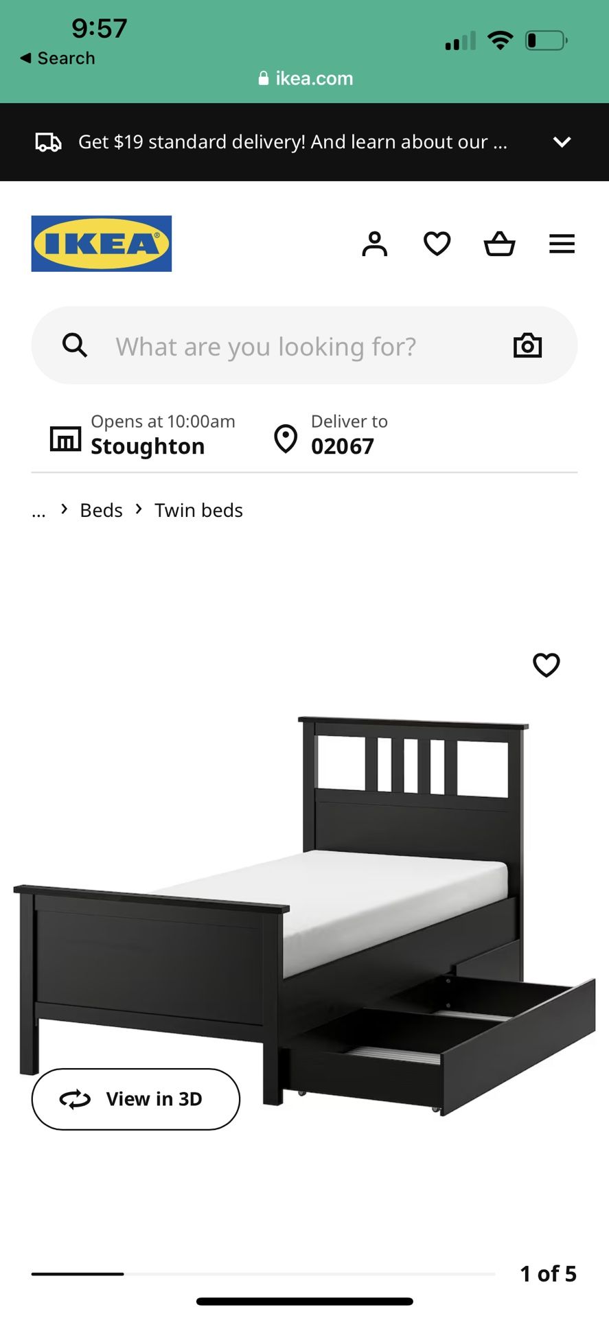 Hemmes Bed With Storage Drawers