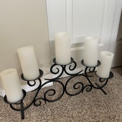Candle Holder Wrought Iron 