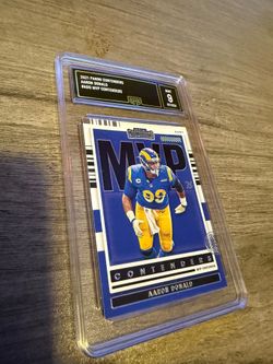 Aaron Donald graded card 9
