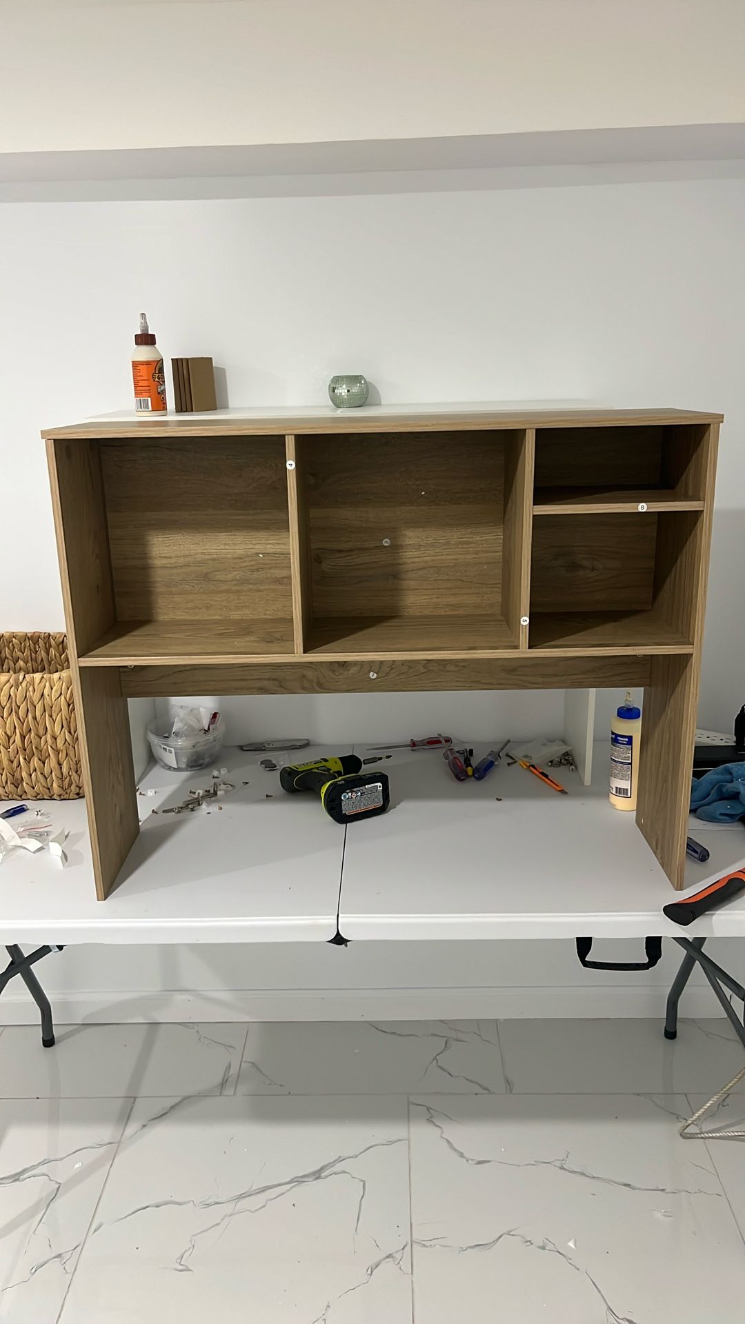 Wooden Storage Shelf Unit