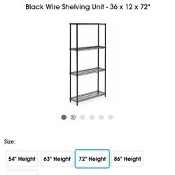 Black Wire Shelving