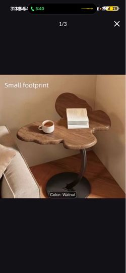 Brand New Butterfly-Shaped Side Table | Small Retro Coffee Table | Sturdy Metal Base | Living Room And Bedroom Decor | Modern Furniture Shelf