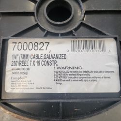 250ft Galvanized Cable 