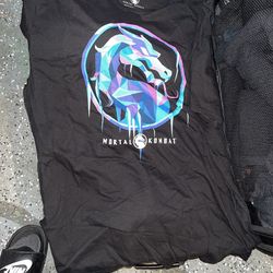 Mortal Kombat Shirts. 1 XXL, And 2 XL