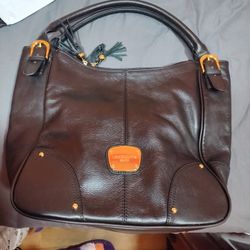 Elizabeth Claiborne Large Black Shoulder Bag 
