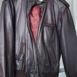 Vintage 60's Members Only Men Leather Jacket