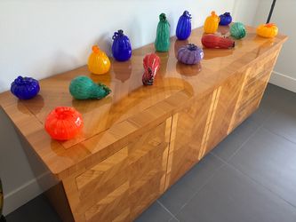 Hand-Blown Glass Pumpkin and Gourds $25 Each