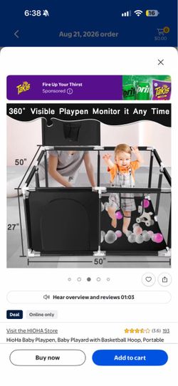 USED Puppy playpen