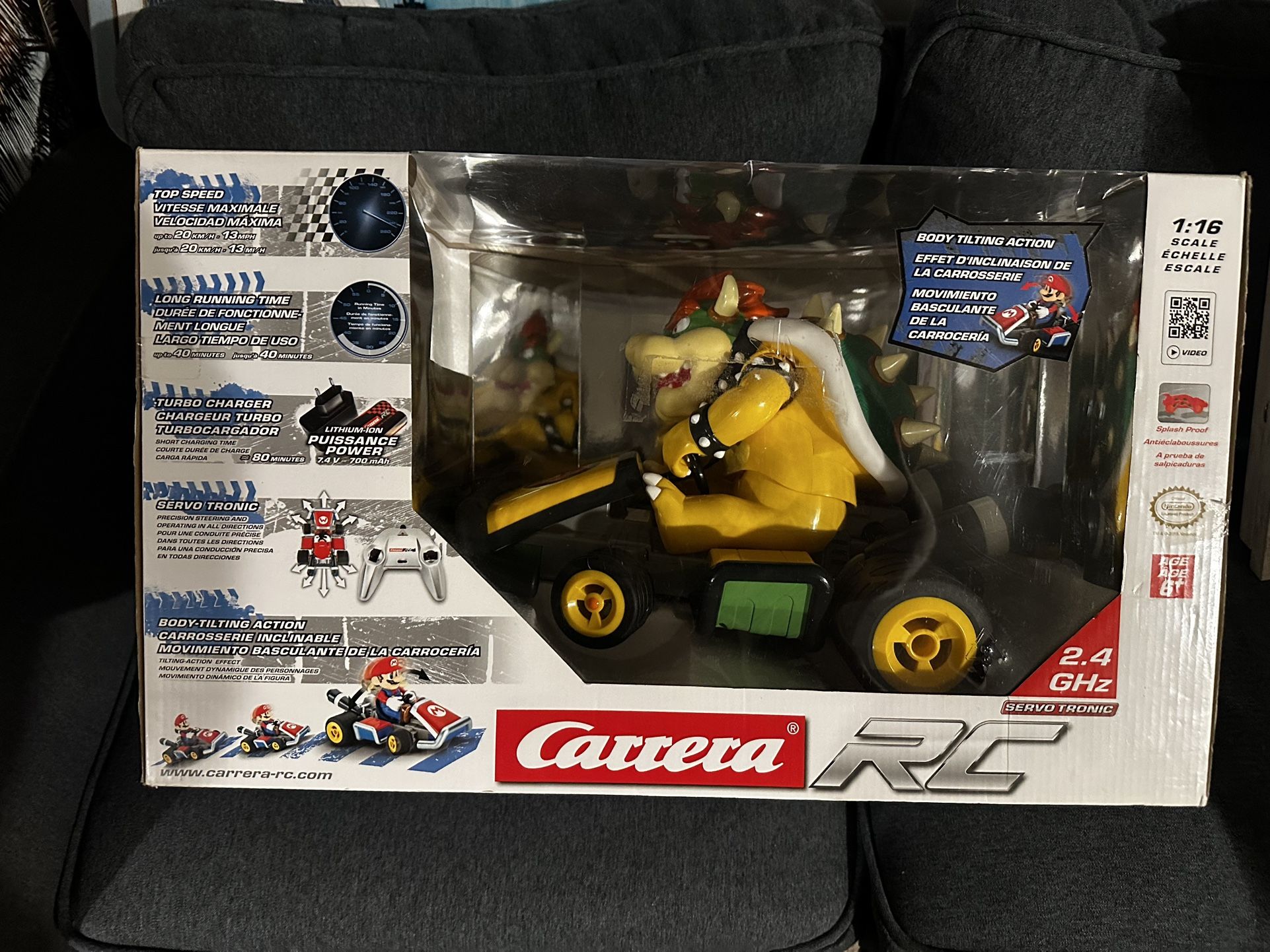 NEW SEALED Carrera RC Super Mario Kart BOWSER Version 1:16 2013