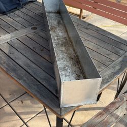 Industrial Galvanized Metal Plantar Box
