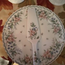 Cake Plate, Anniversary , Wedding , Baby Shower, Floral 
