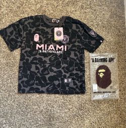 bape jersey pink and black