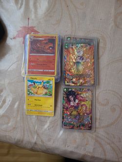 Pokémon And Dragon Ball Z Cards
