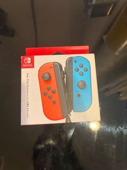 Nintendo Switch Joy-Con Neon Red & Blue Controller Pair - Brand New in Box OEM