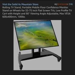 rolling tv stand