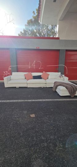 City Furniture White Sectional Couch