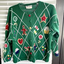 **VTG** Marissa Christina Style Christmas Sweater - WNS 3X - Wool Blend - Granny