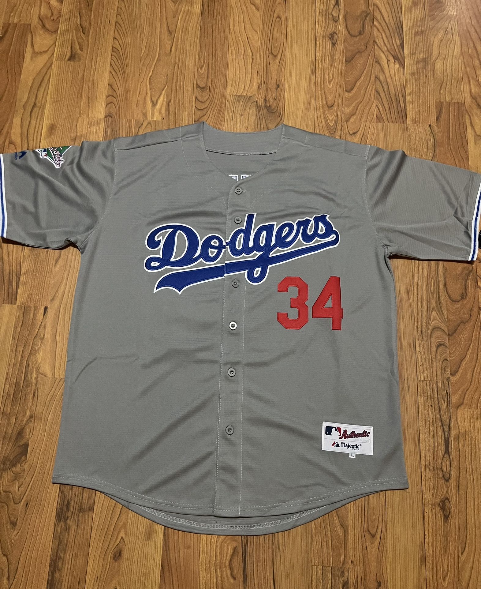 Los Angeles Dodgers Stitched Grey Throwback Fernando Valenzuela Jerseys