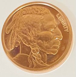 Indian Head 1 AVDP Ounce Copper Round