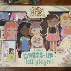 Story Magic Wooden Dress Up Dolls 