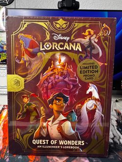 Disney Lorcana Quest of wonders Lorebook & Pegasus promo