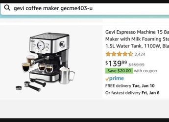 Expresó Coffe Machine 