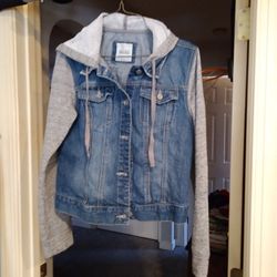 Mudd. Hoodie  Jean Jacket  Sz. Lg