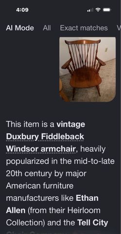 Antique wood rocking chair