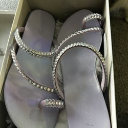 Betsey Johnson  Silas flat sandal in a lavender