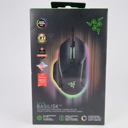 Basilisk V3 Customizable Ergonomic Gaming Mouse, Chroma RGB Lighting Sealed