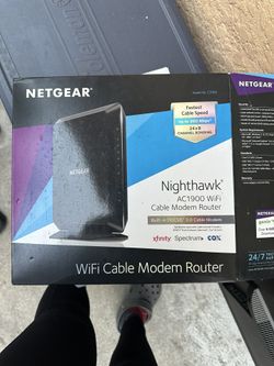 Netgear Cable Modem Router and Mesh Range Extender 2100 Sq Ft