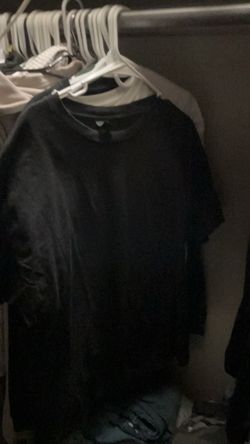 Plain Black Crew Neck T-Shirt